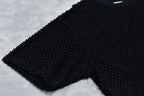 Punched Fabric Side Pocket T-shirt