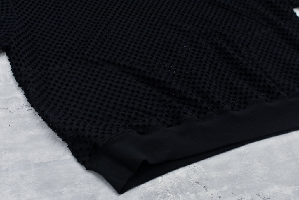 Punched Fabric Side Pocket T-shirt