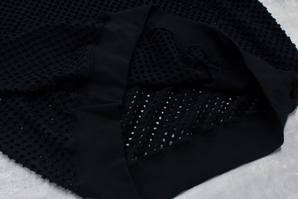 Punched Fabric Side Pocket T-shirt