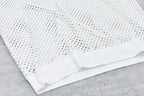 Punched Fabric Long-sleeved Polo Shirt