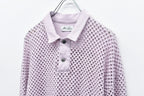 Punched Fabric Long-sleeved Polo Shirt