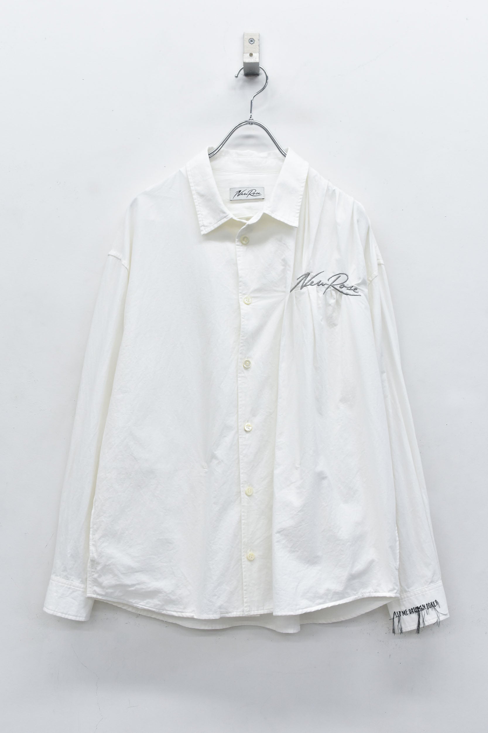 Embroidery Wrinklework Long-sleeve Shirt