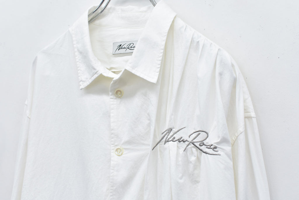 Embroidery Wrinklework Long-sleeve Shirt