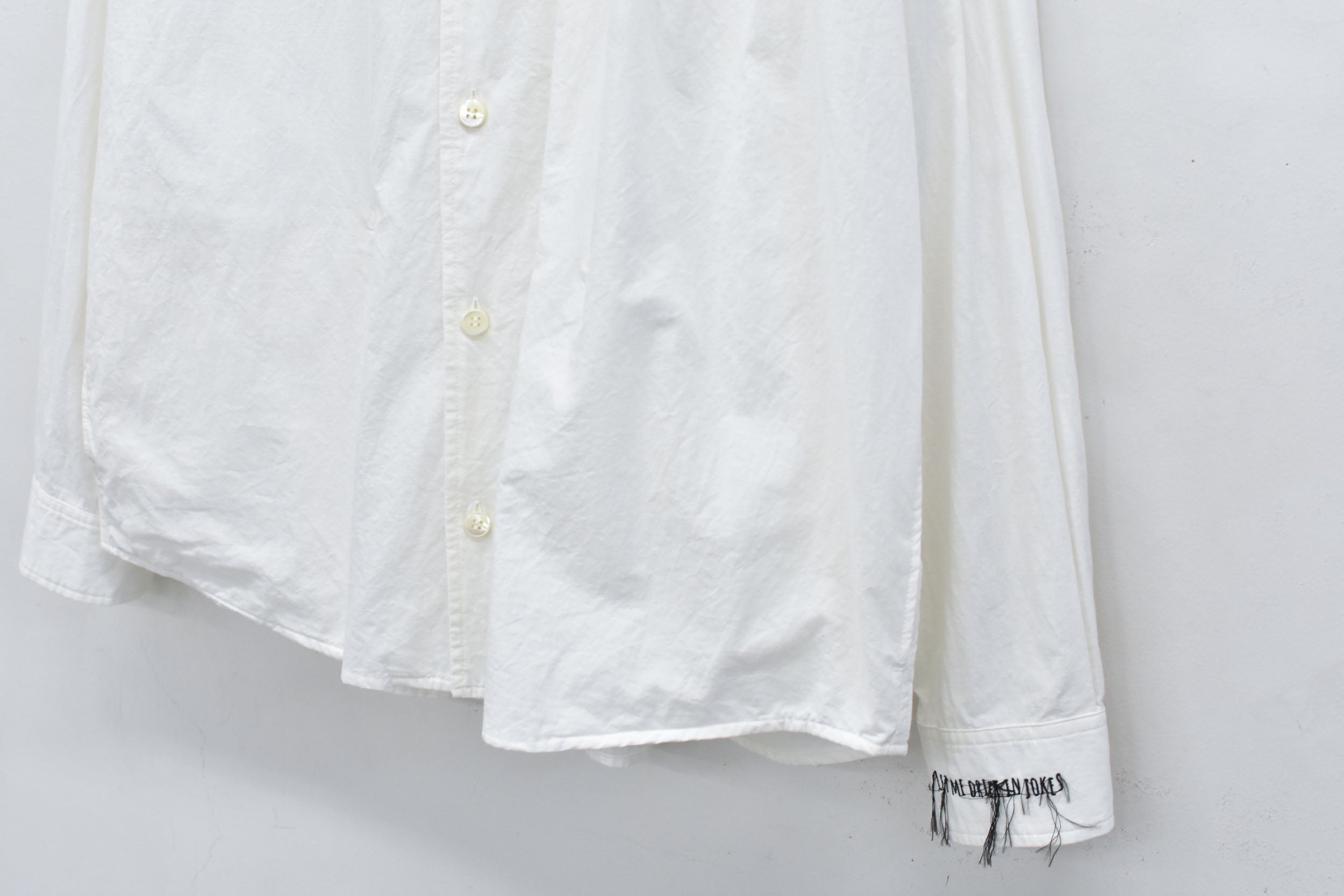 Embroidery Wrinklework Long-sleeve Shirt
