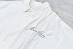 Embroidery Wrinklework Long-sleeve Shirt