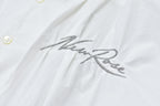Embroidery Wrinklework Long-sleeve Shirt