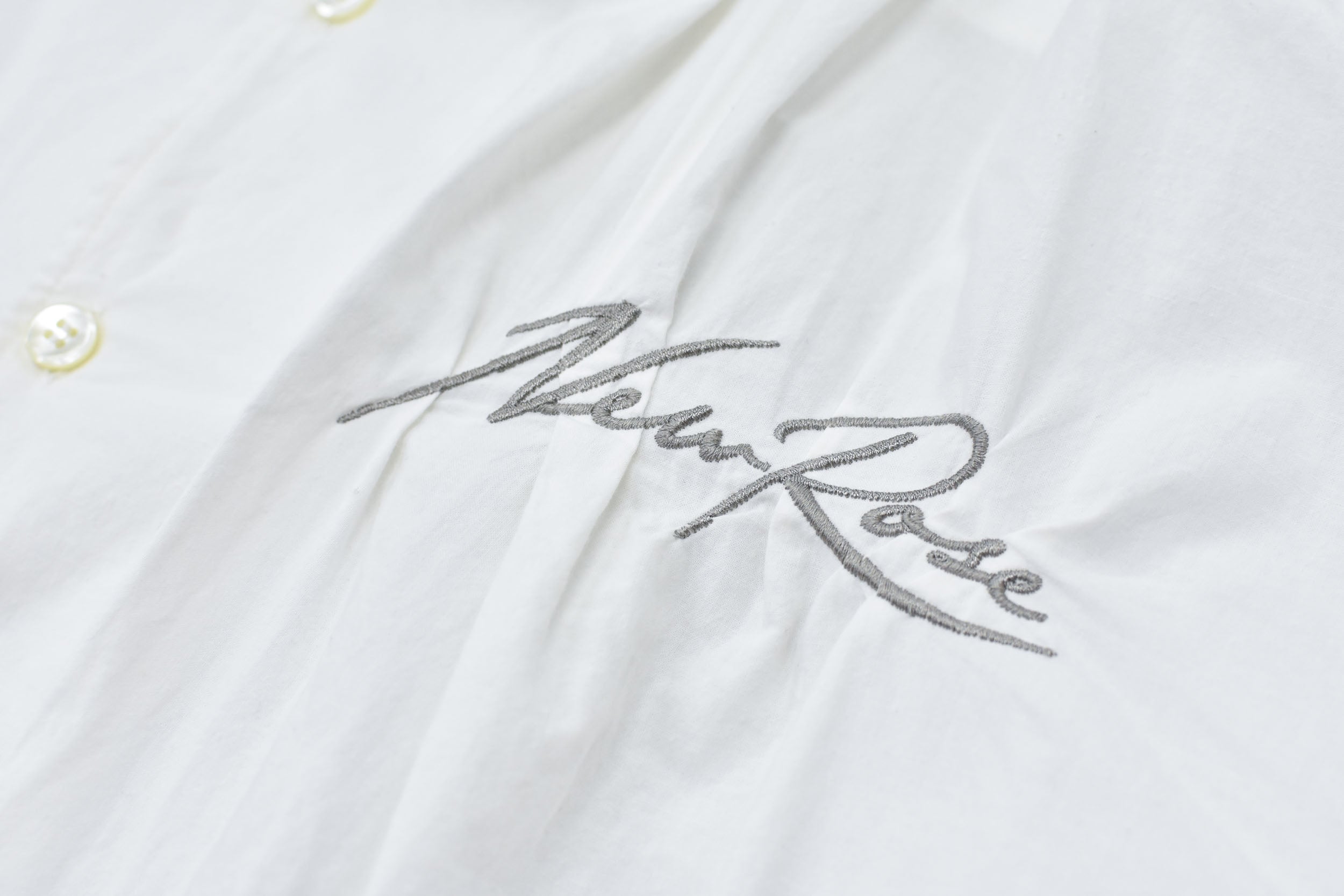 Embroidery Wrinklework Long-sleeve Shirt