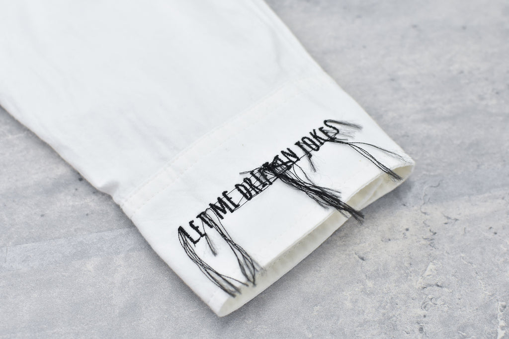 Embroidery Wrinklework Long-sleeve Shirt