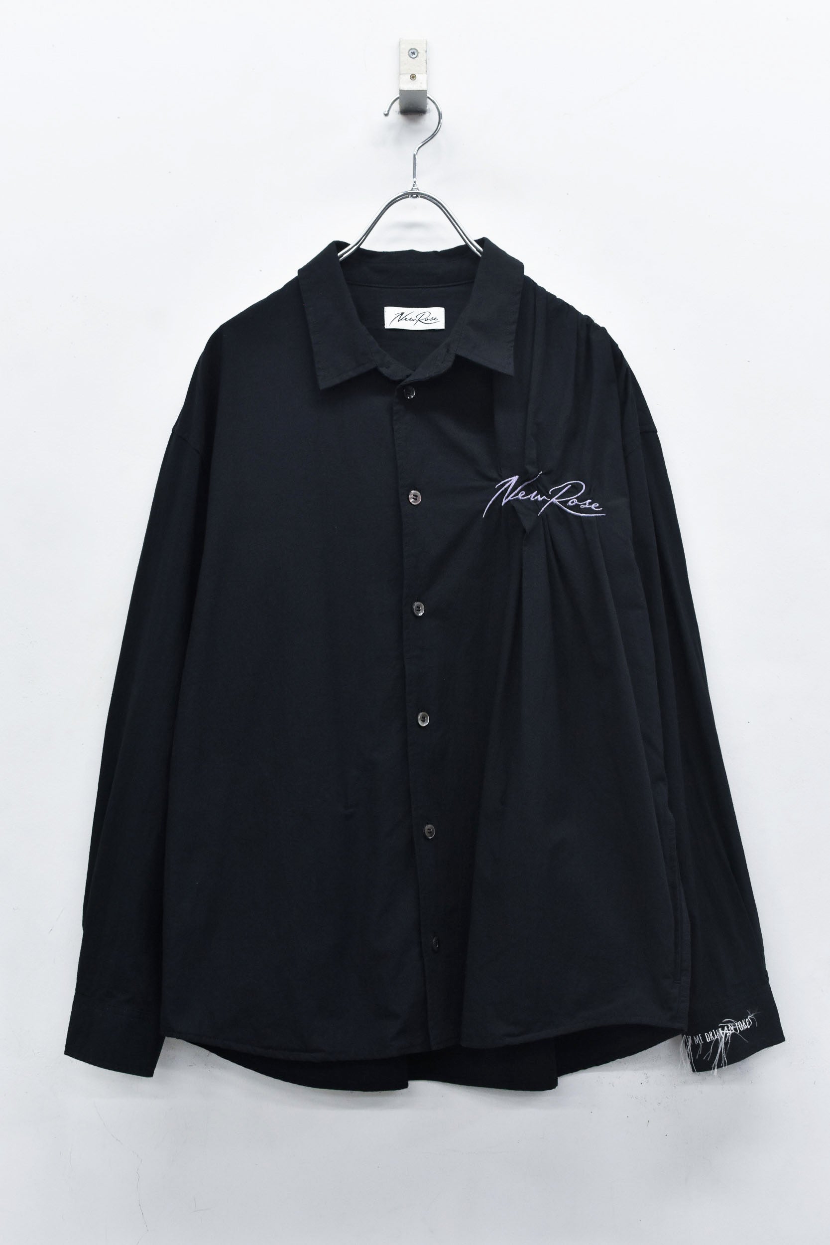 Embroidery Wrinklework Long-sleeve Shirt