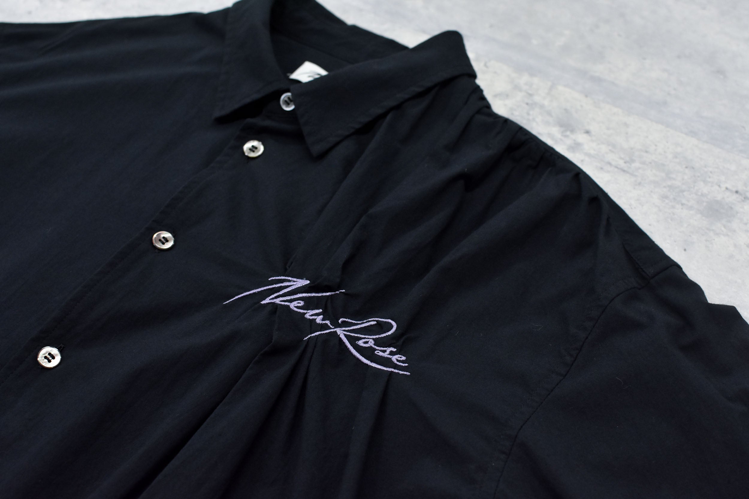 Embroidery Wrinklework Long-sleeve Shirt