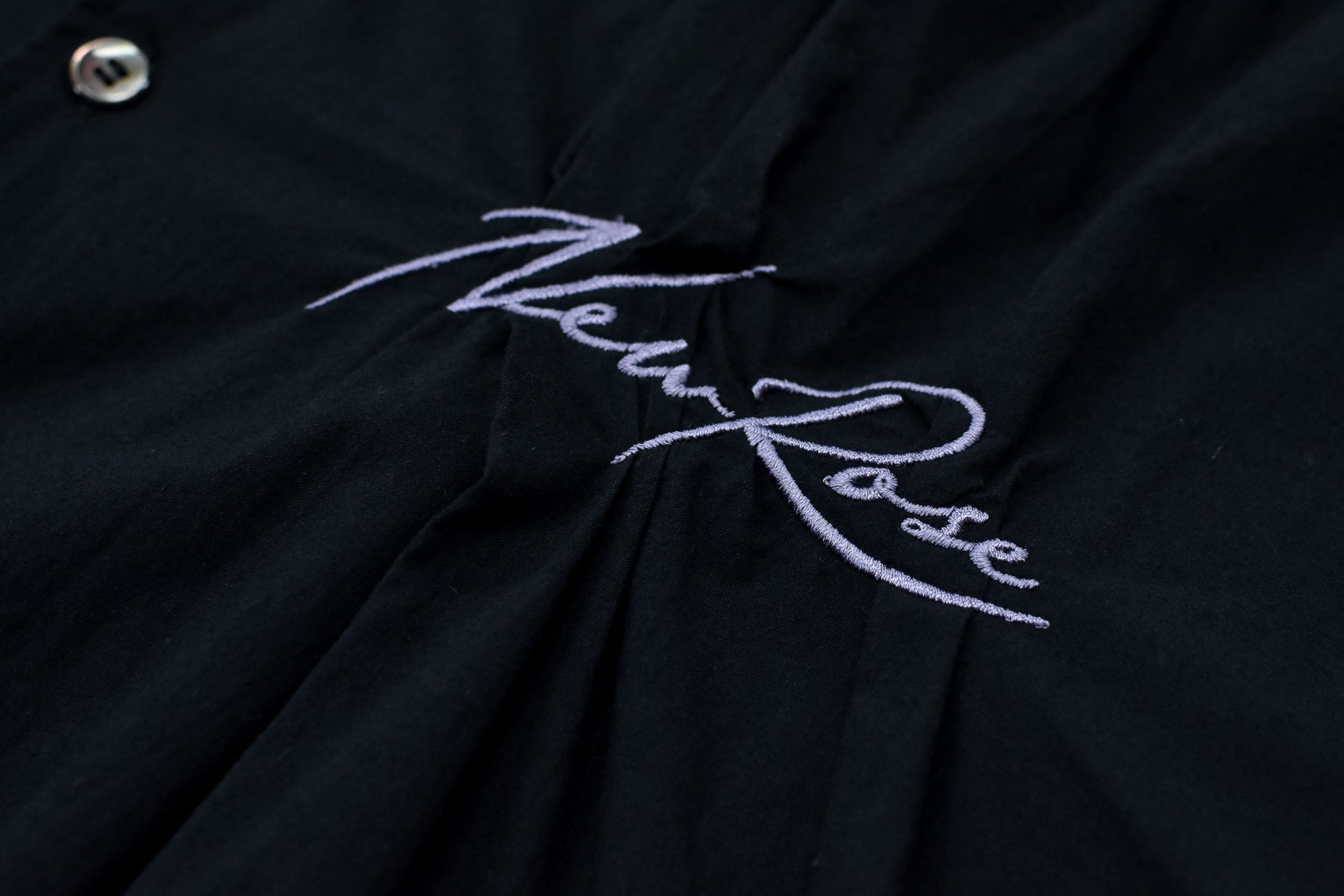 Embroidery Wrinklework Long-sleeve Shirt
