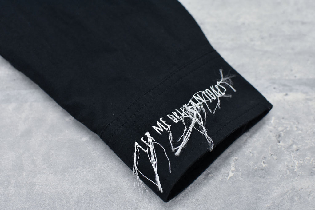 Embroidery Wrinklework Long-sleeve Shirt