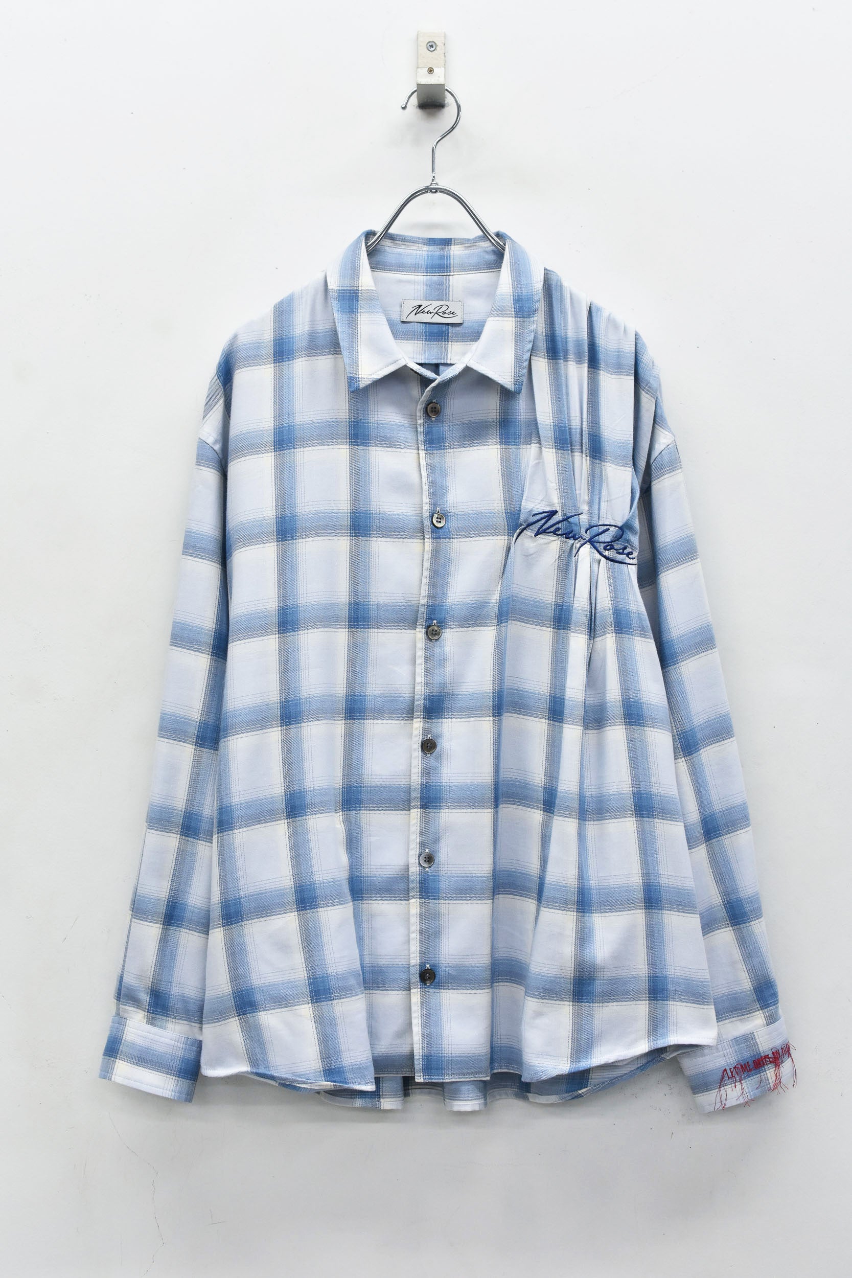 Embroidery Wrinklework Long-sleeve Shirt