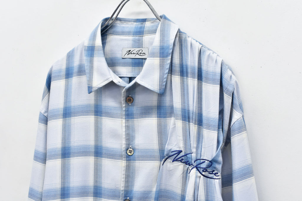 Embroidery Wrinklework Long-sleeve Shirt