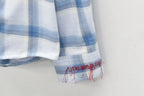 Embroidery Wrinklework Long-sleeve Shirt