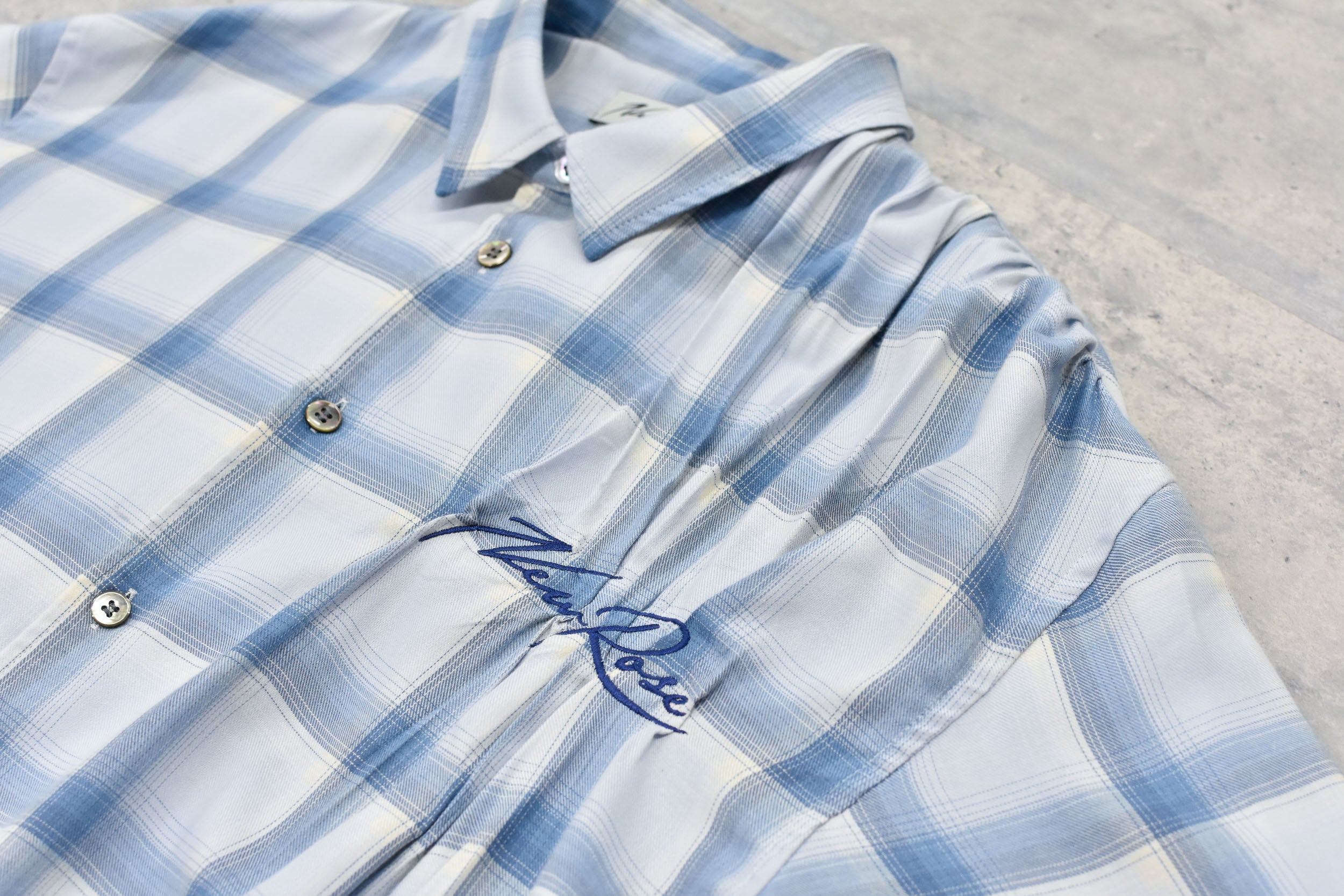 Embroidery Wrinklework Long-sleeve Shirt