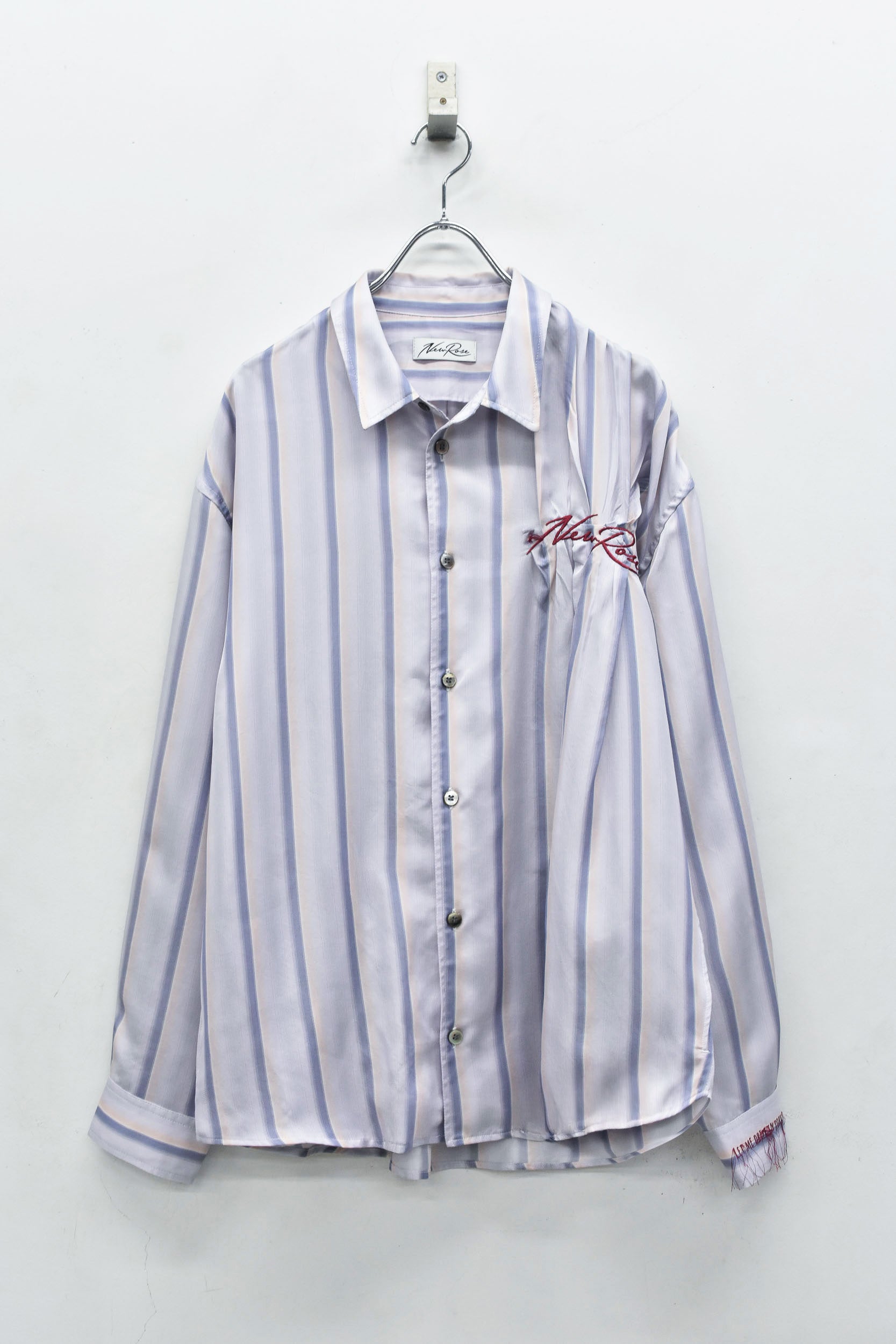 Embroidery Wrinklework Long-sleeve Shirt