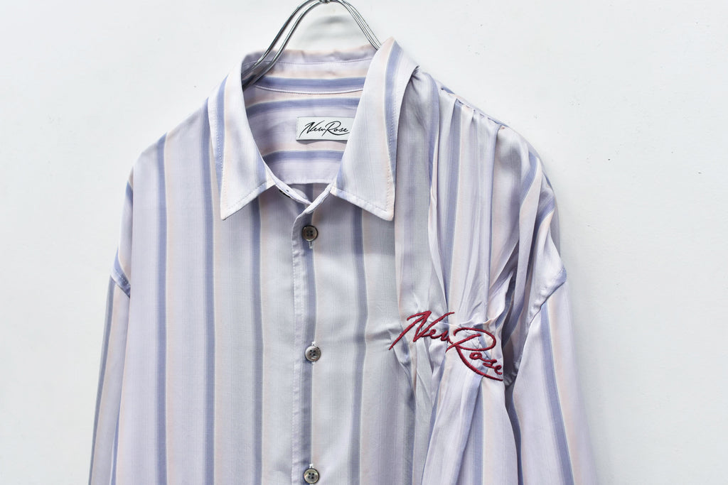 Embroidery Wrinklework Long-sleeve Shirt