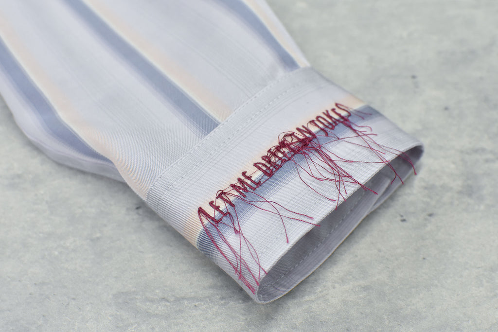 Embroidery Wrinklework Long-sleeve Shirt