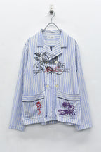 Pajama Jacket / Embroidery,Print