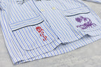 Pajama Jacket / Embroidery,Print