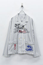Pajama Jacket / Embroidery,Print