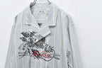 Pajama Jacket / Embroidery,Print
