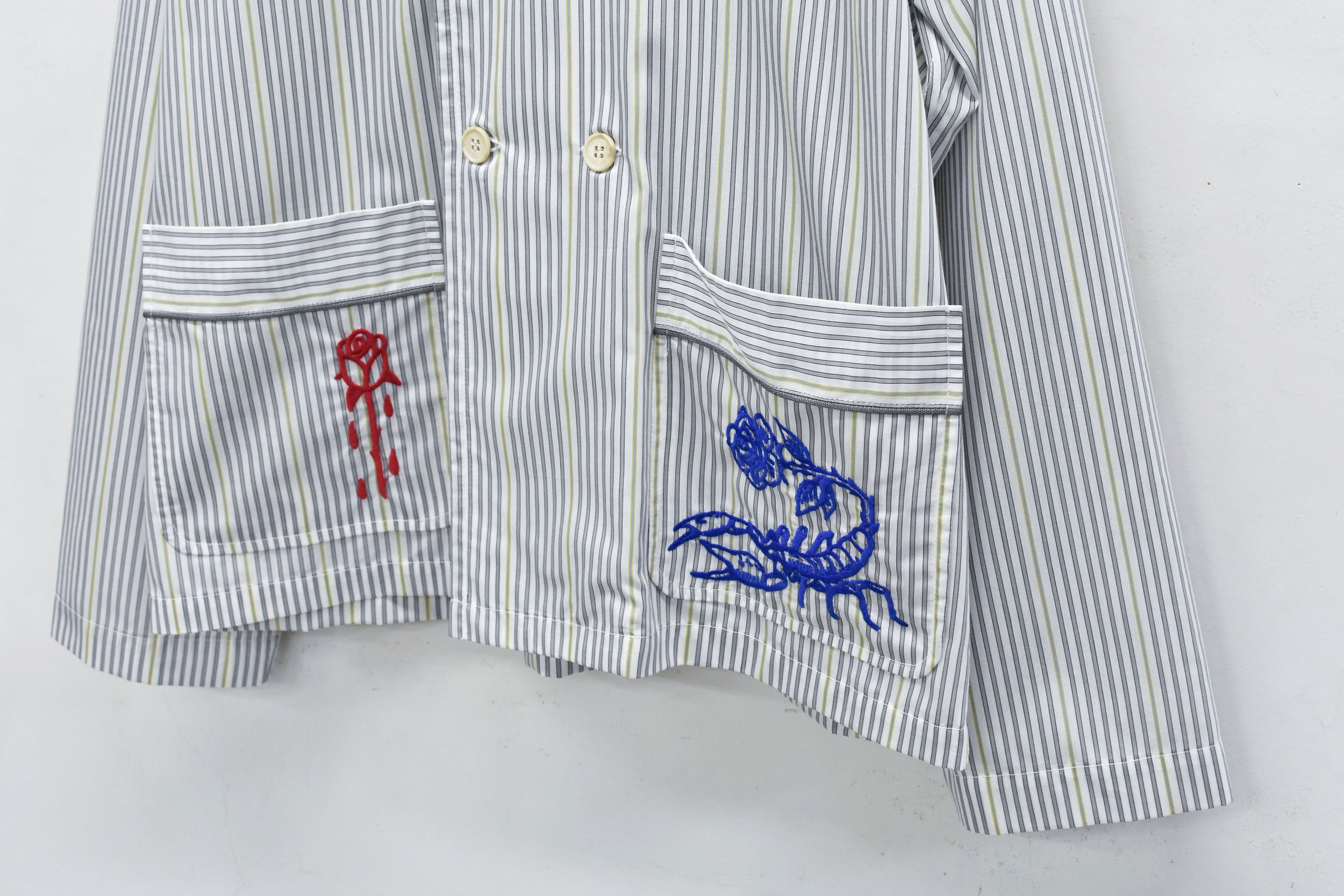 Pajama Jacket / Embroidery,Print