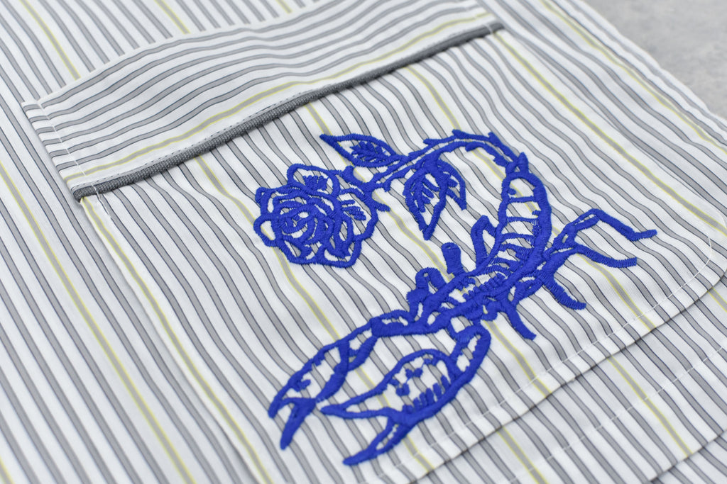 Pajama Jacket / Embroidery,Print