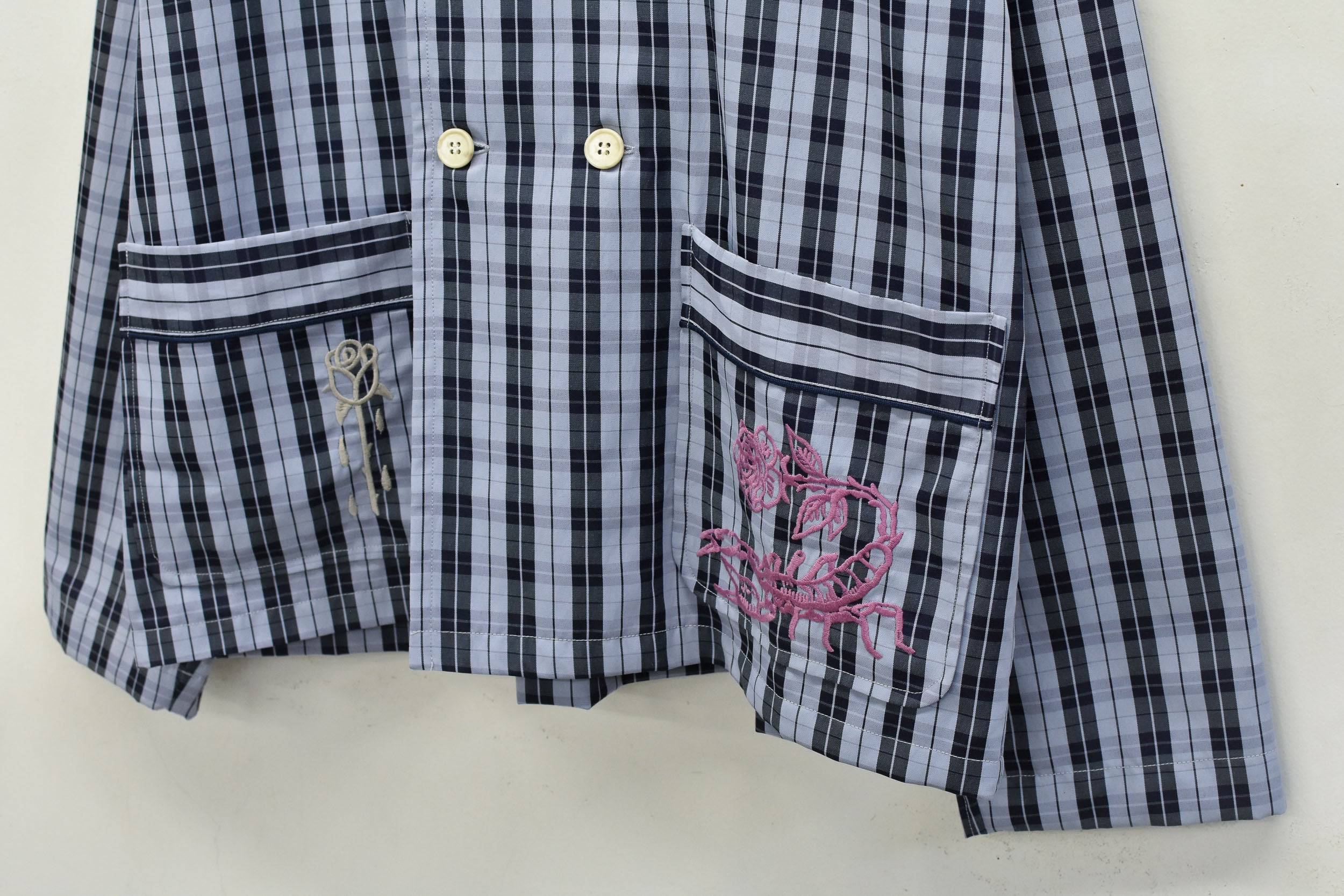 Pajama Jacket / Embroidery,Print