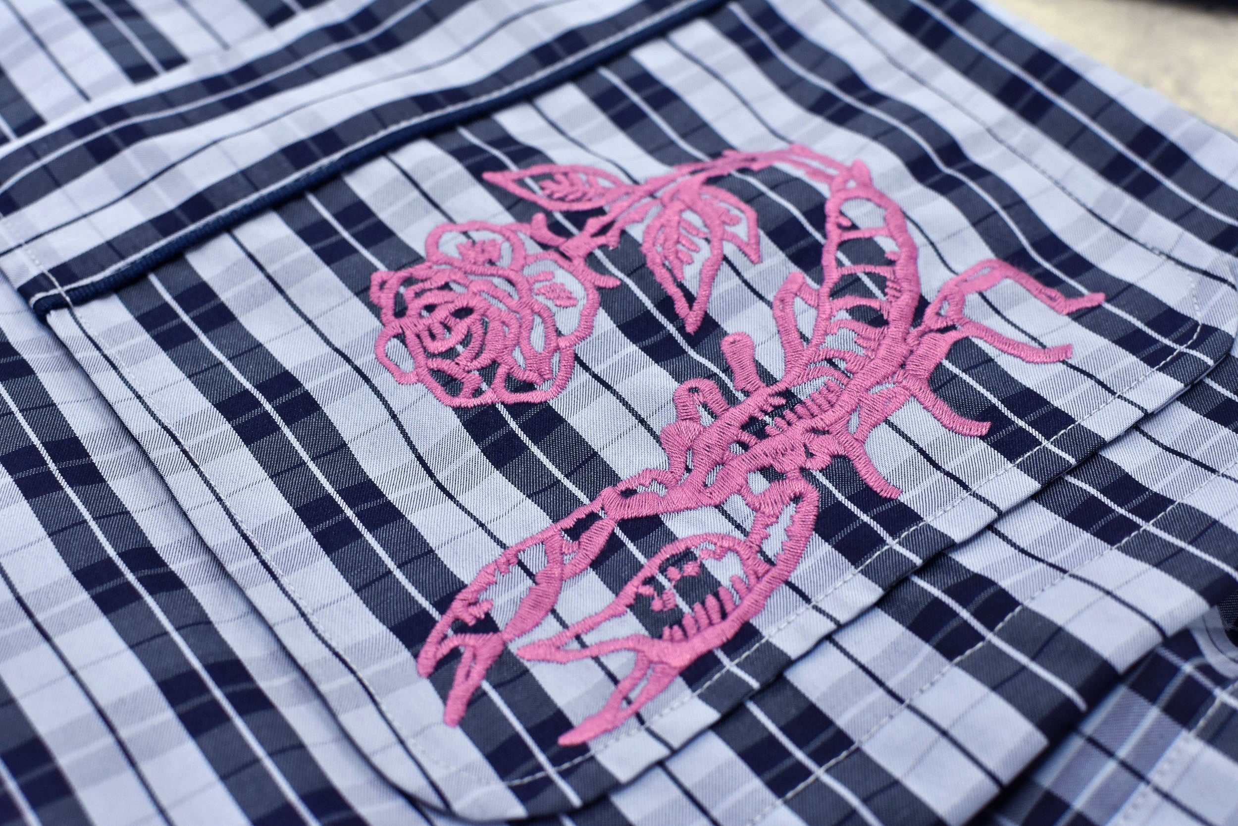 Pajama Jacket / Embroidery,Print
