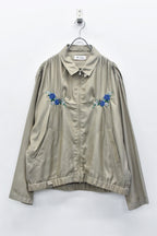 Embroidery Wrinklework Blouson