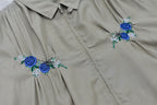 Embroidery Wrinklework Blouson