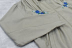 Embroidery Wrinklework Blouson