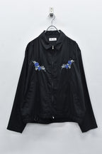 Embroidery Wrinklework Blouson