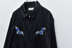 Embroidery Wrinklework Blouson