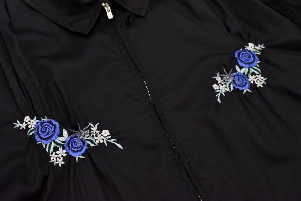 Embroidery Wrinklework Blouson