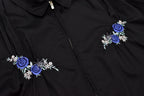 Embroidery Wrinklework Blouson