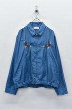 Embroidery Wrinklework Blouson