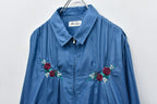 Embroidery Wrinklework Blouson