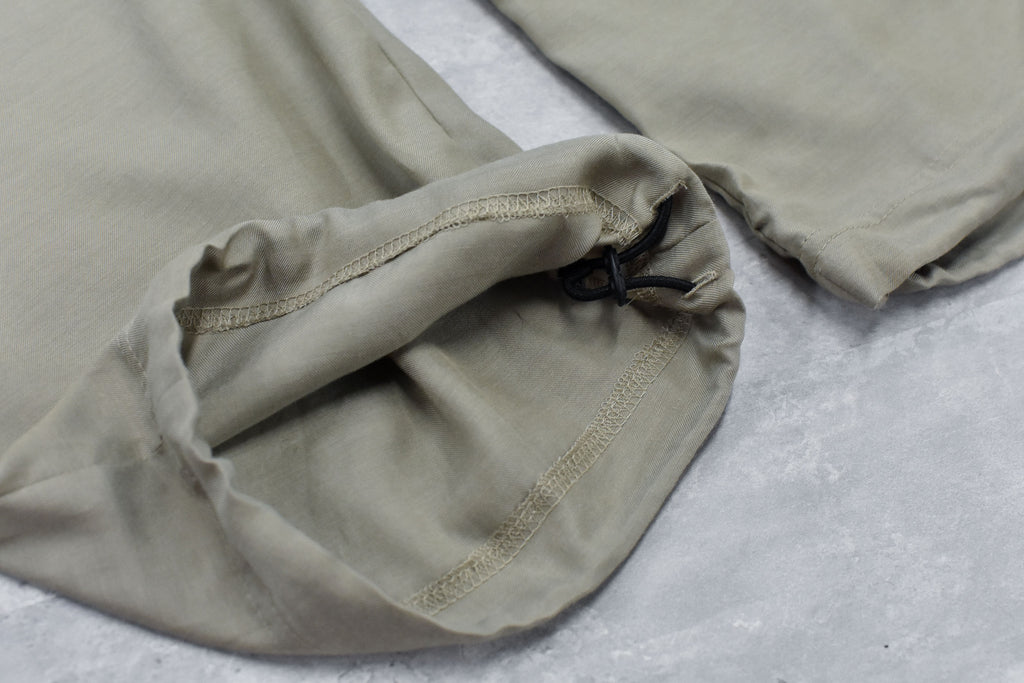Embroidery Wrinklework Tuck Pants