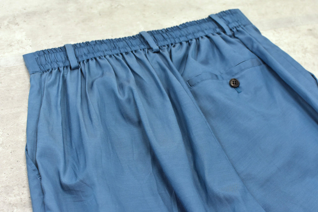 Embroidery Wrinklework Tuck Pants