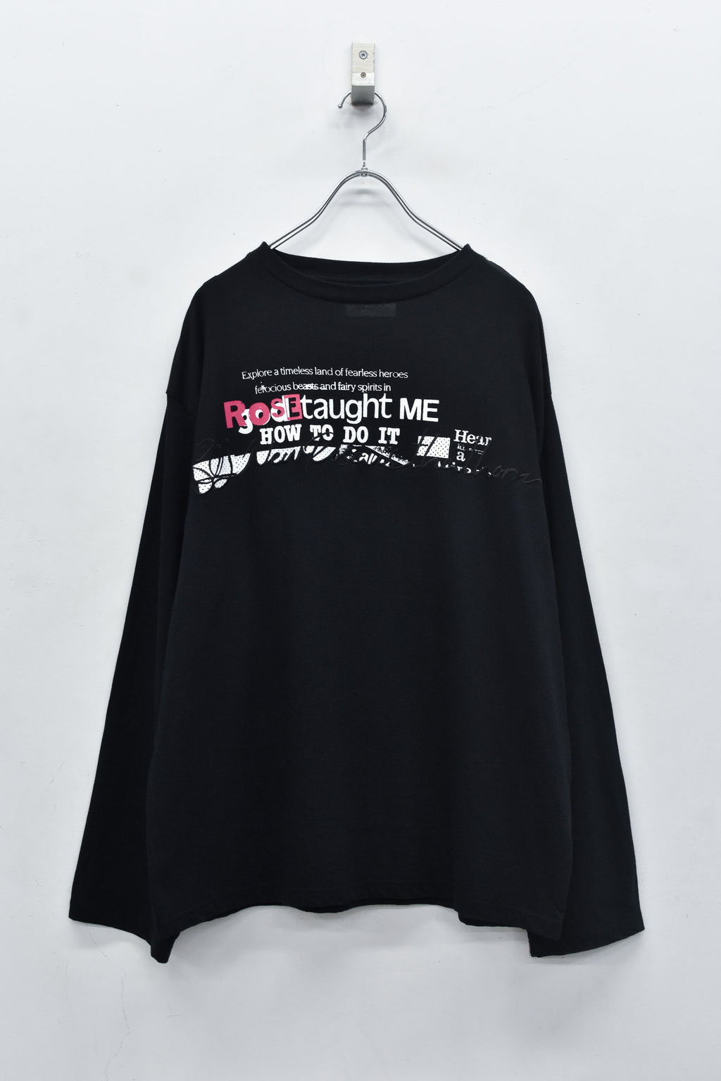 Letter Embroidery Long Sleeve Shirt