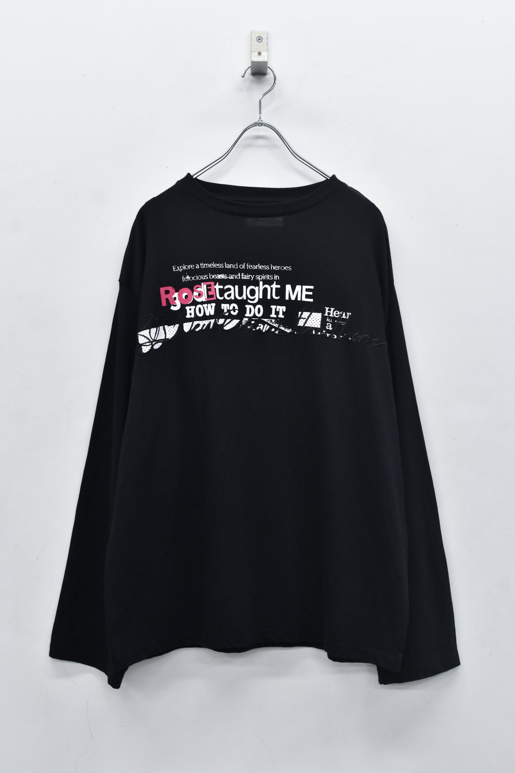 Letter Embroidery Long Sleeve Shirt