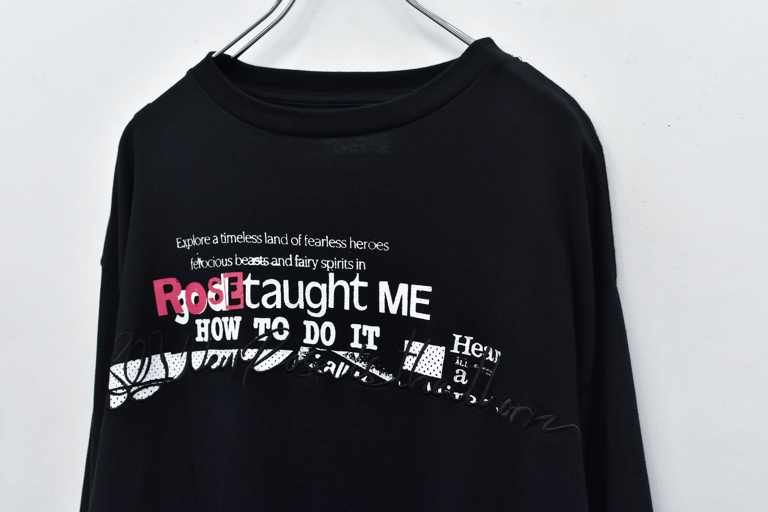 Letter Embroidery Long Sleeve Shirt