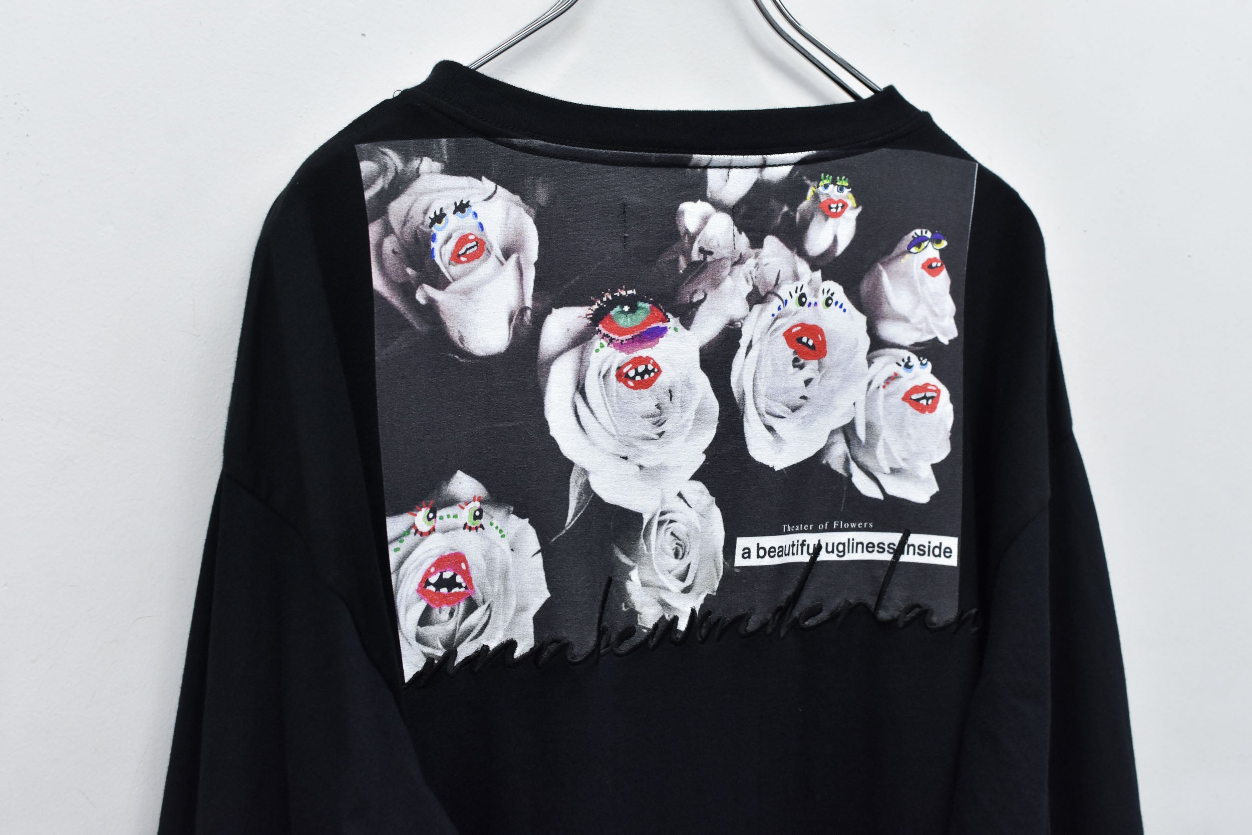 Letter Embroidery Long Sleeve Shirt