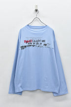 Letter Embroidery Long Sleeve Shirt