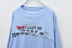 Letter Embroidery Long Sleeve Shirt