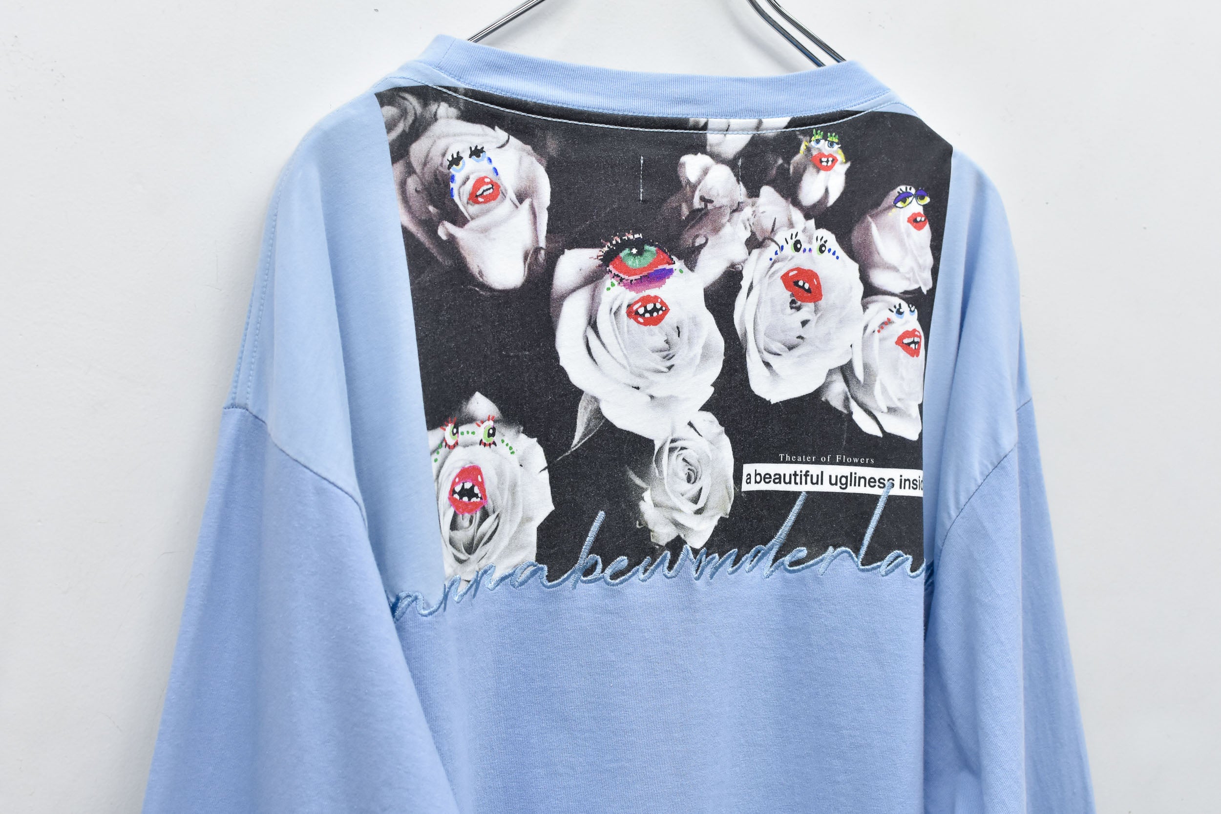 Letter Embroidery Long Sleeve Shirt