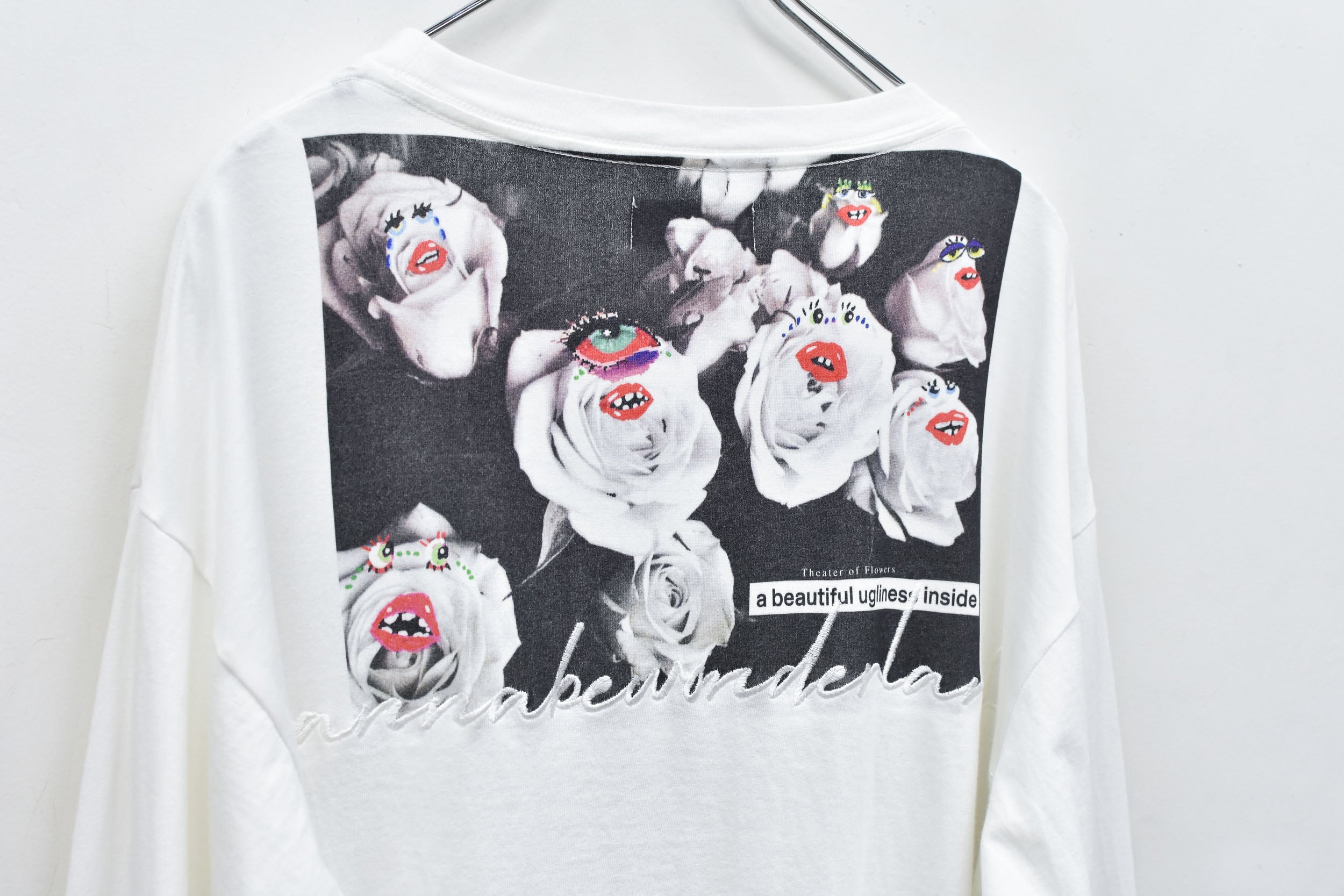 Letter Embroidery Long Sleeve Shirt